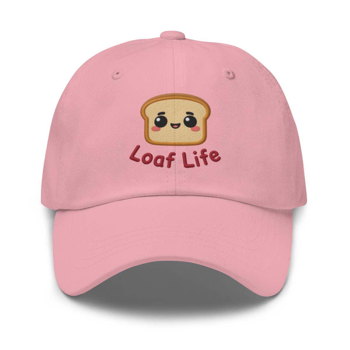 Bread Loaf Smiley V1 | Dad hat Pink Apparel > Hats & Caps ZomaModa