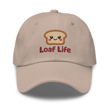 Bread Loaf Smiley V4 | Dad hat Stone Apparel > Hats & Caps ZomaModa