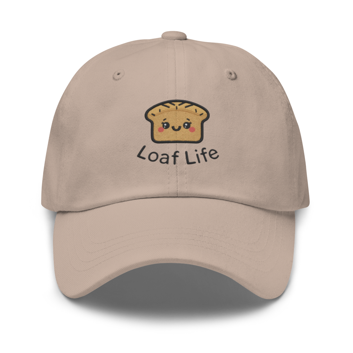 Bread Loaf Smiley V2 | Dad hat Stone Apparel > Hats & Caps ZomaModa