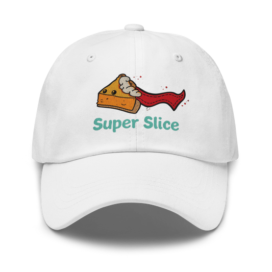 Pie Slice Hero V3 | Dad hat White Apparel > Hats & Caps ZomaModa