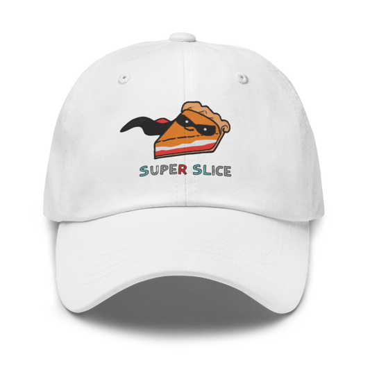 Pie Slice Hero V2 | Dad hat White Apparel > Hats & Caps ZomaModa
