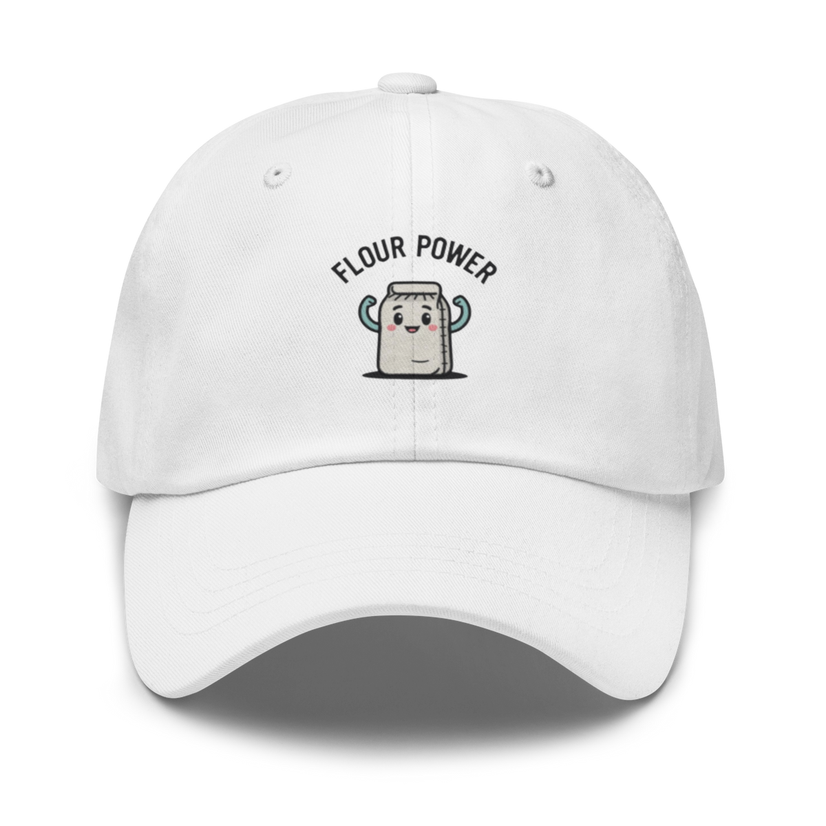 Flour Power V4 | Dad hat White Apparel > Hats & Caps ZomaModa