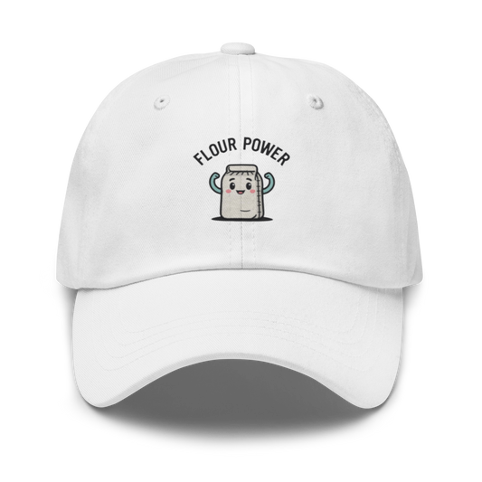 Flour Power V4 | Dad hat White Apparel > Hats & Caps ZomaModa