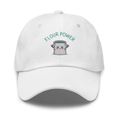 Flour Power V3 | Dad hat White Apparel > Hats & Caps ZomaModa