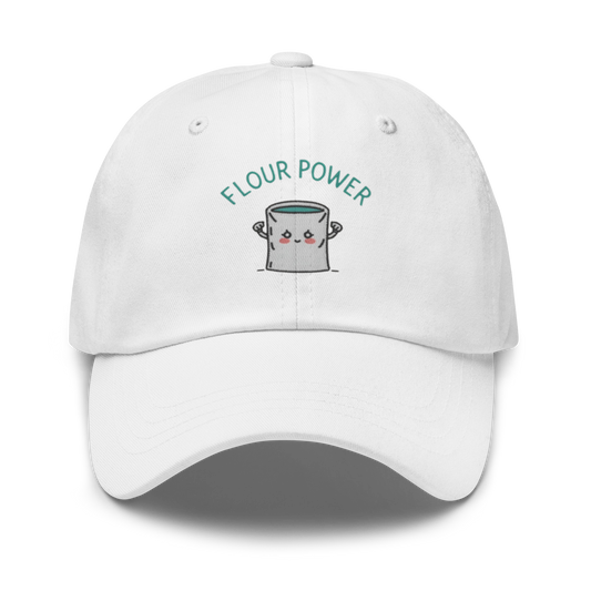 Flour Power V3 | Dad hat White Apparel > Hats & Caps ZomaModa