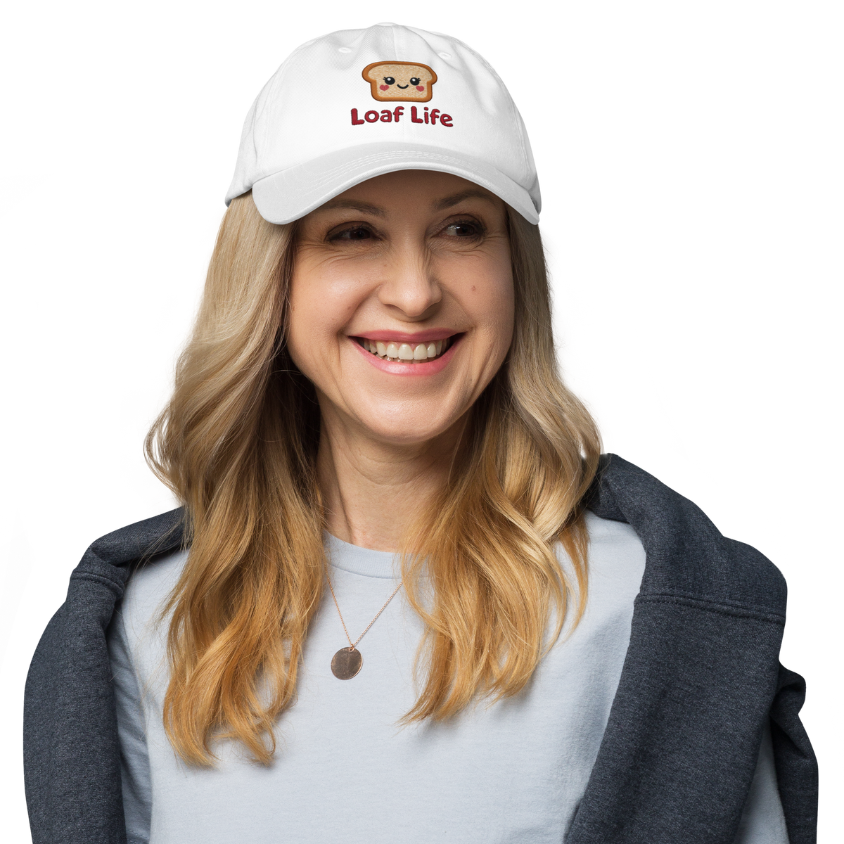 Bread Loaf Smiley V4 | Dad hat Apparel > Hats & Caps ZomaModa