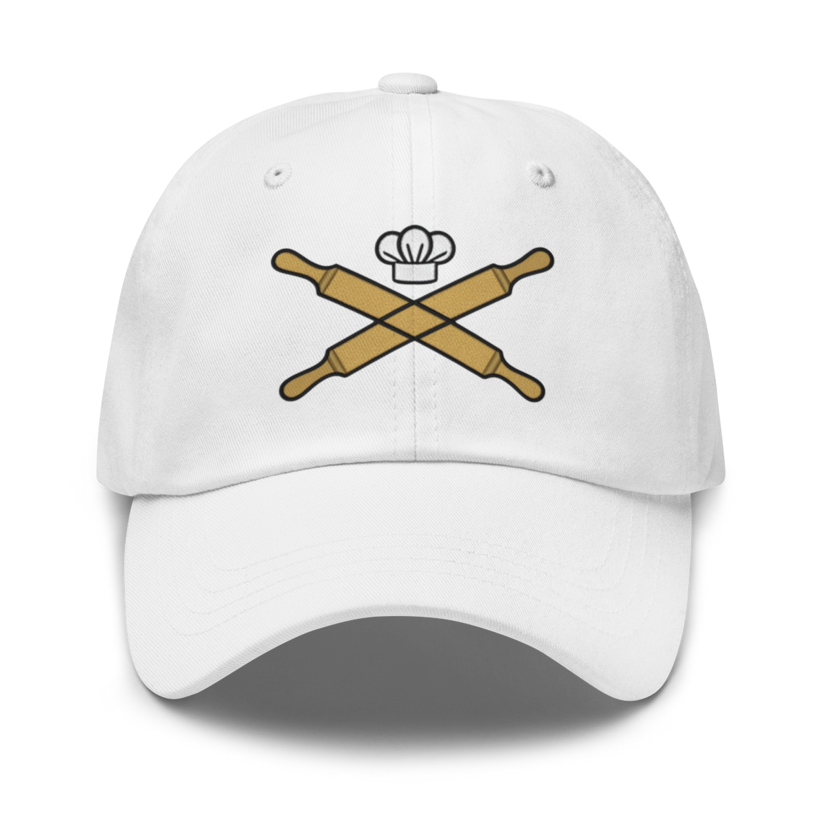 Rolling Pin Crossed V3 | Dad hat White Apparel > Hats & Caps ZomaModa