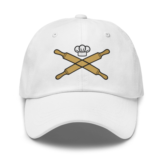 Rolling Pin Crossed V3 | Dad hat White Apparel > Hats & Caps ZomaModa