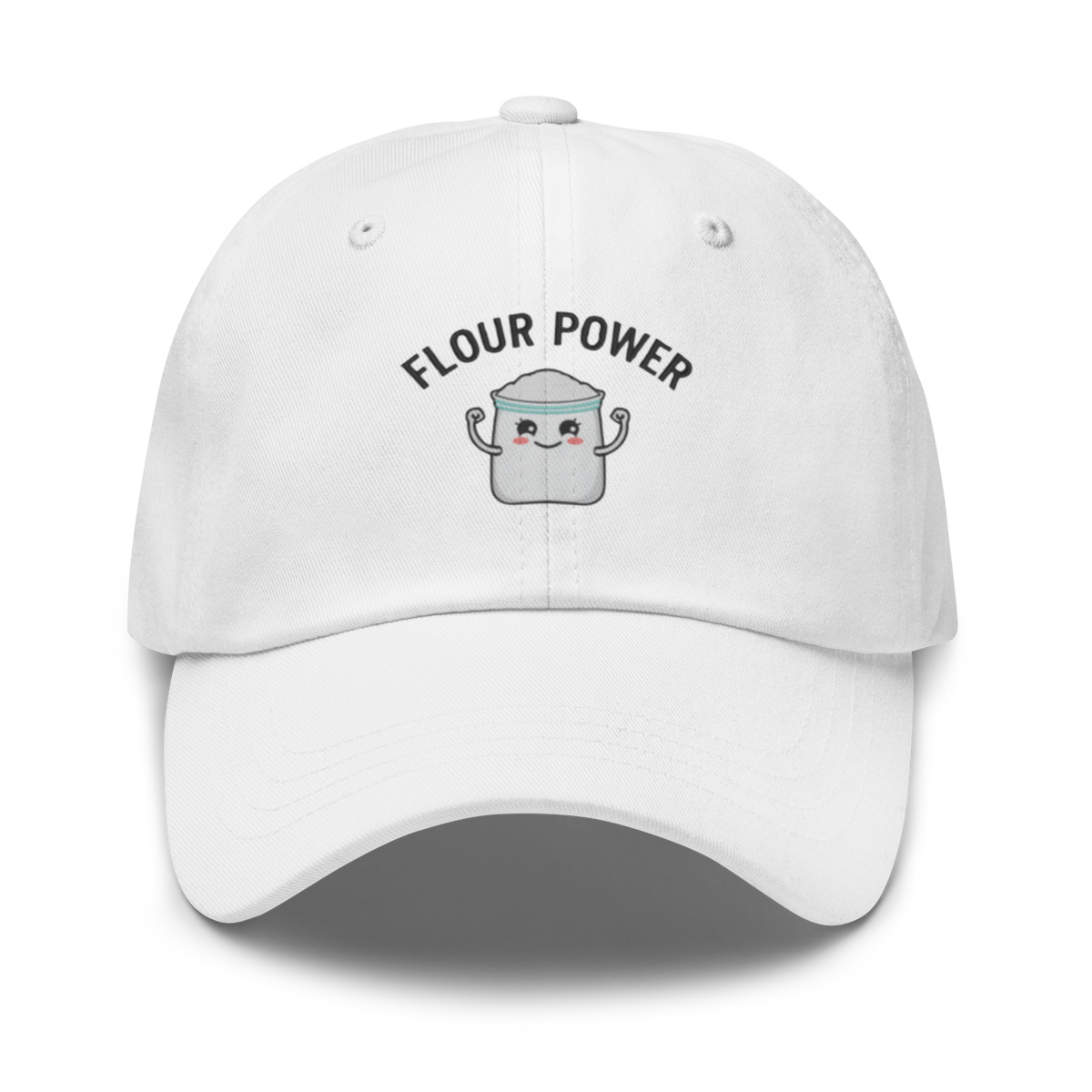 Flour Power V2 | Dad hat White Apparel > Hats & Caps ZomaModa