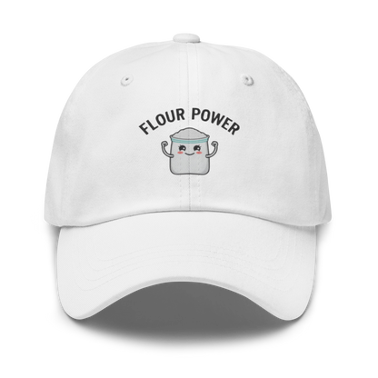 Flour Power V2 | Dad hat White Apparel > Hats & Caps ZomaModa