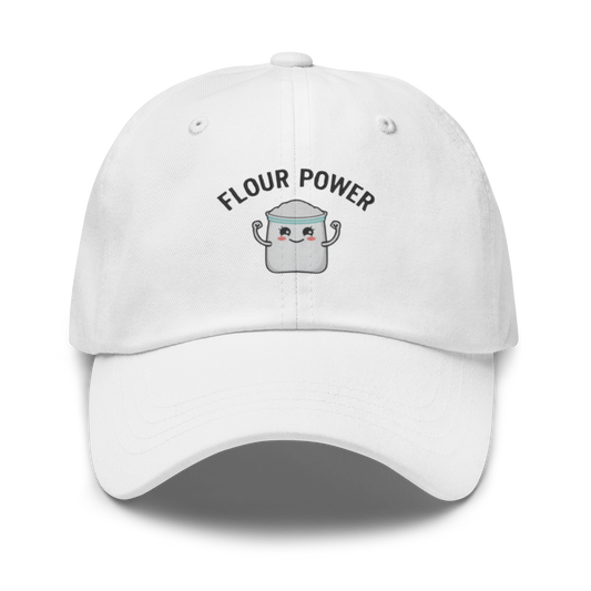 Flour Power V2 | Dad hat White Apparel > Hats & Caps ZomaModa