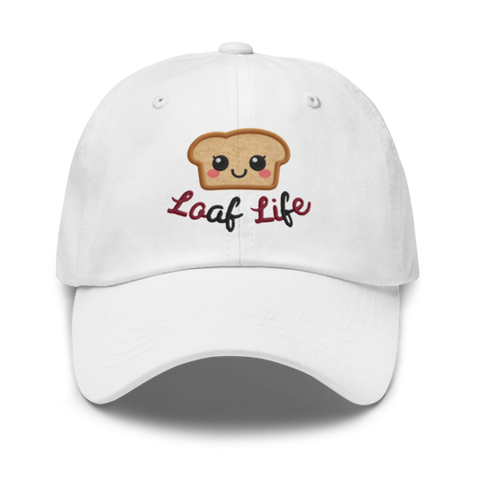 Bread Loaf Smiley V3 | Dad hat White Apparel > Hats & Caps ZomaModa