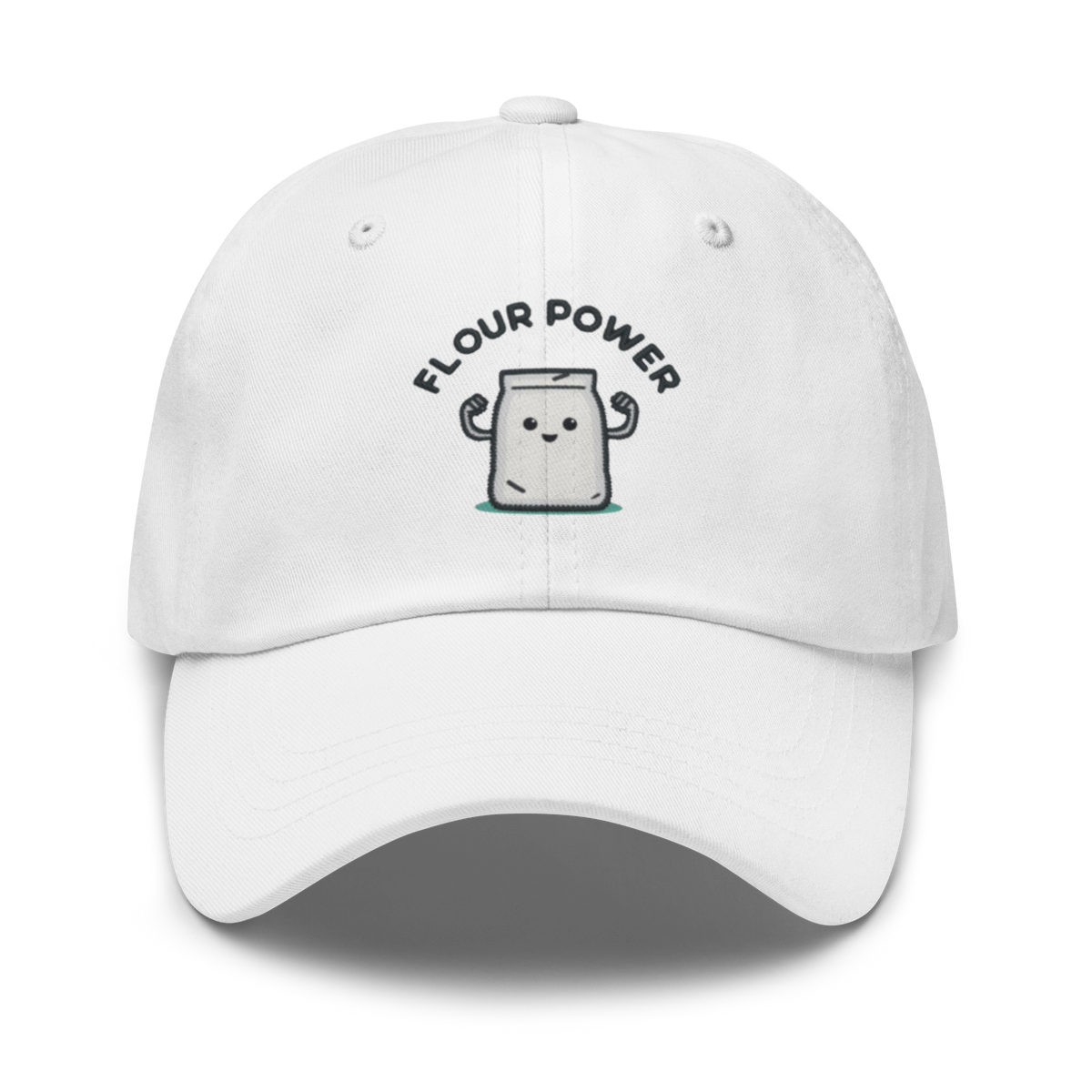 Flour Power V1 | Dad hat White Apparel > Hats & Caps ZomaModa