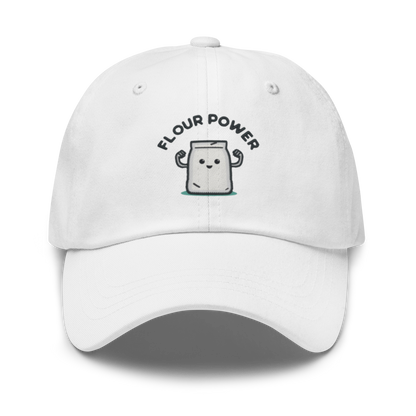 Flour Power V1 | Dad hat White Apparel > Hats & Caps ZomaModa
