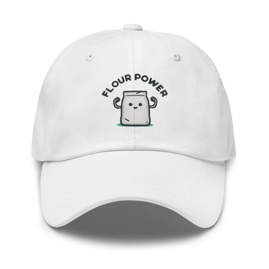 Flour Power V1 | Dad hat White Apparel > Hats & Caps ZomaModa