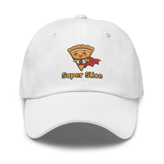 Pie Slice Hero V1 | Dad hat White Apparel > Hats & Caps ZomaModa