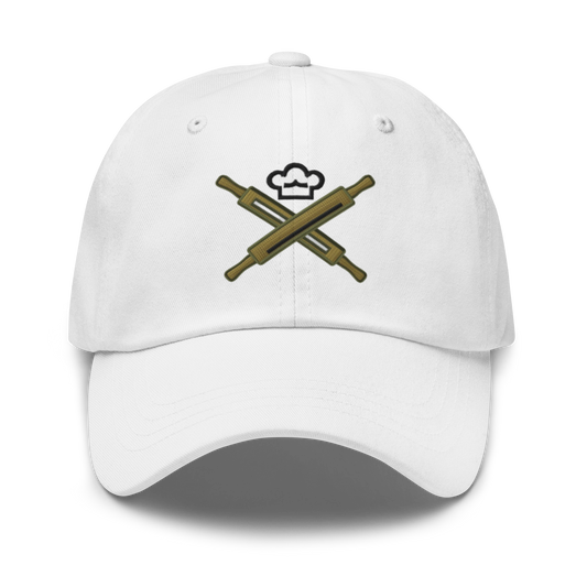 Rolling Pin Crossed V2 | Dad hat White Apparel > Hats & Caps ZomaModa