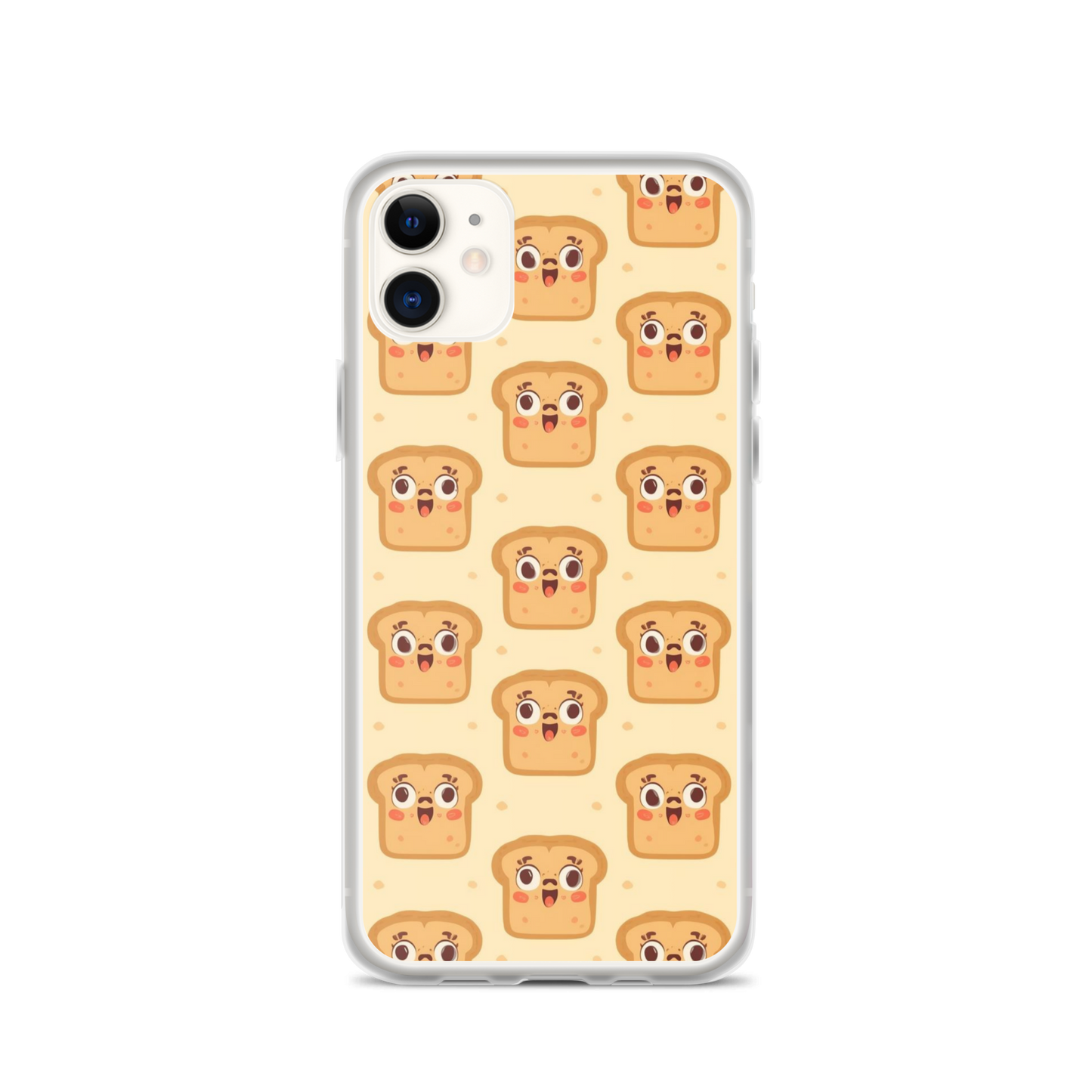 Funny Bread Faces Clear Case for iPhone® Bags & Accessories > Phone Cases ZomaModa