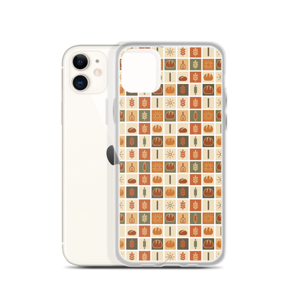 Retro Bread Stamp Clear Case for iPhone® iPhone 11 Bags & Accessories > Phone Cases ZomaModa