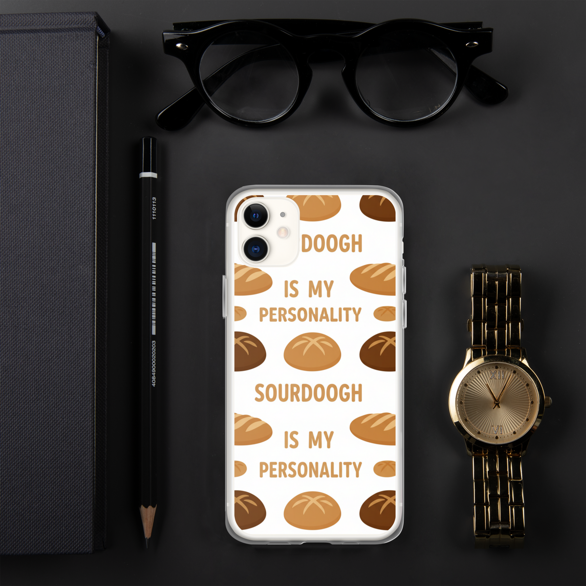 Sourdough Is My Personality Clear Case for iPhone® Bags & Accessories > Phone Cases ZomaModa