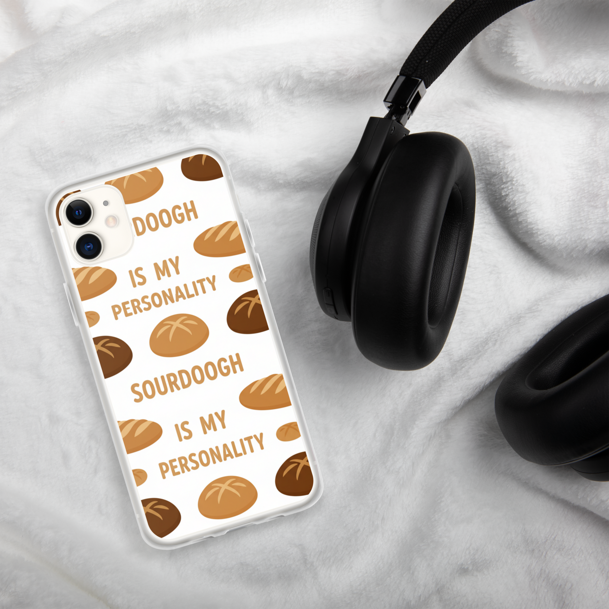 Sourdough Is My Personality Clear Case for iPhone® Bags & Accessories > Phone Cases ZomaModa