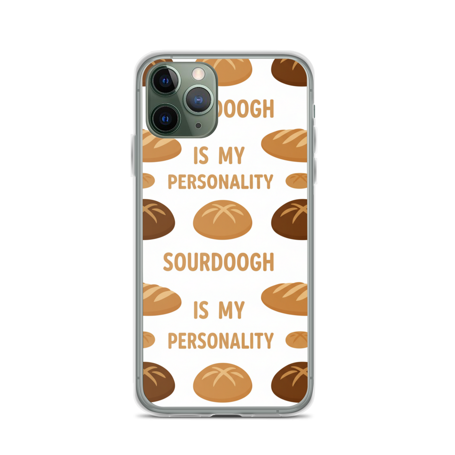 Sourdough Is My Personality Clear Case for iPhone® Bags & Accessories > Phone Cases ZomaModa
