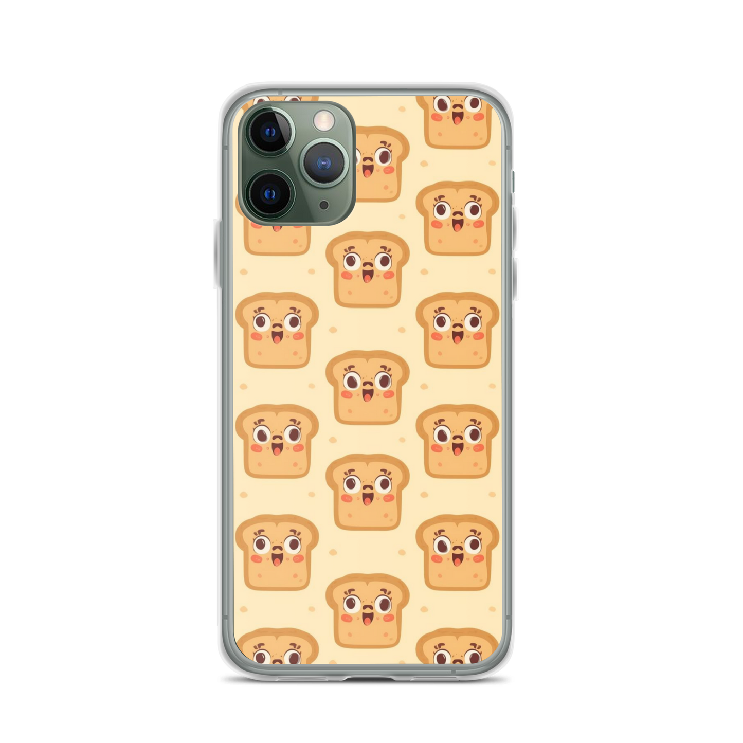 Funny Bread Faces Clear Case for iPhone® Bags & Accessories > Phone Cases ZomaModa