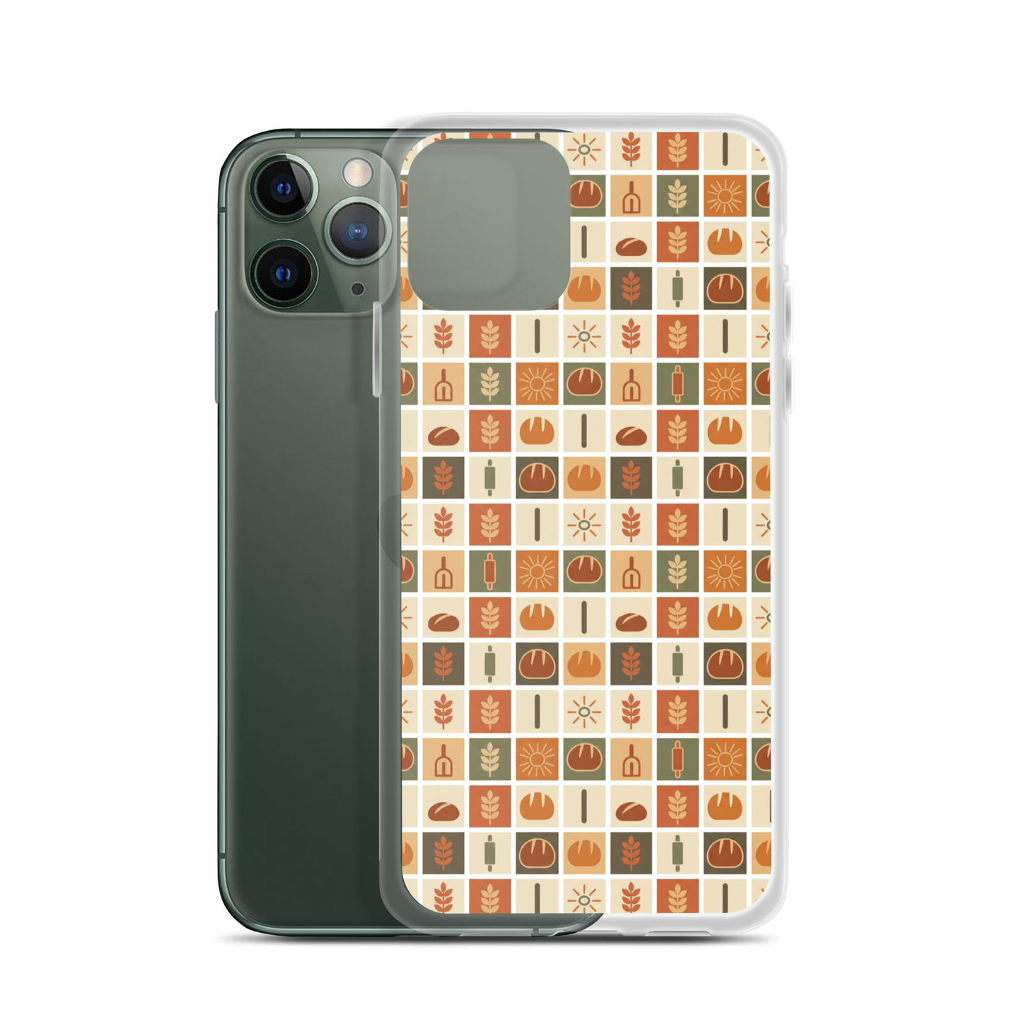 Retro Bread Stamp Clear Case for iPhone® iPhone 11 Pro Bags & Accessories > Phone Cases ZomaModa