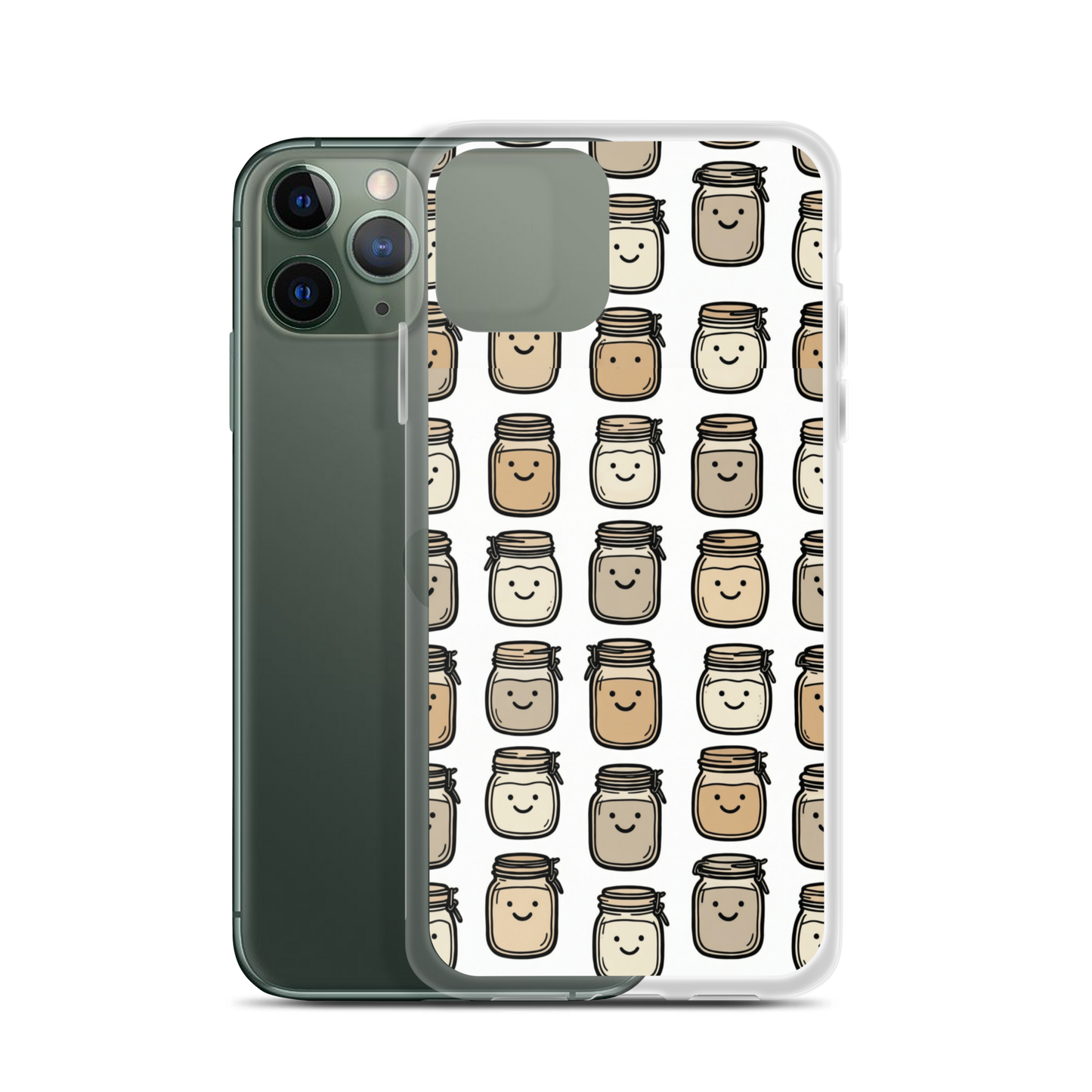Cute Sourdough Starter Jars Clear Case for iPhone® iPhone 11 Pro Bags & Accessories > Phone Cases ZomaModa