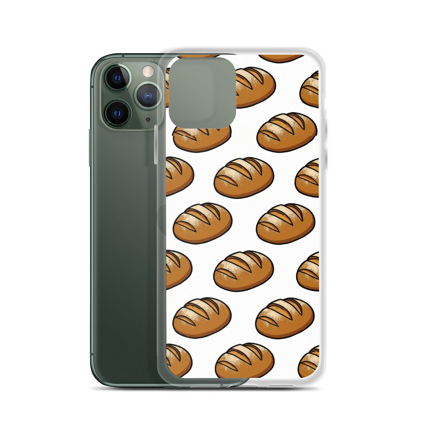 Floating Sourdough Loaves Pattern Clear Case for iPhone® iPhone 11 Pro Bags & Accessories > Phone Cases ZomaModa
