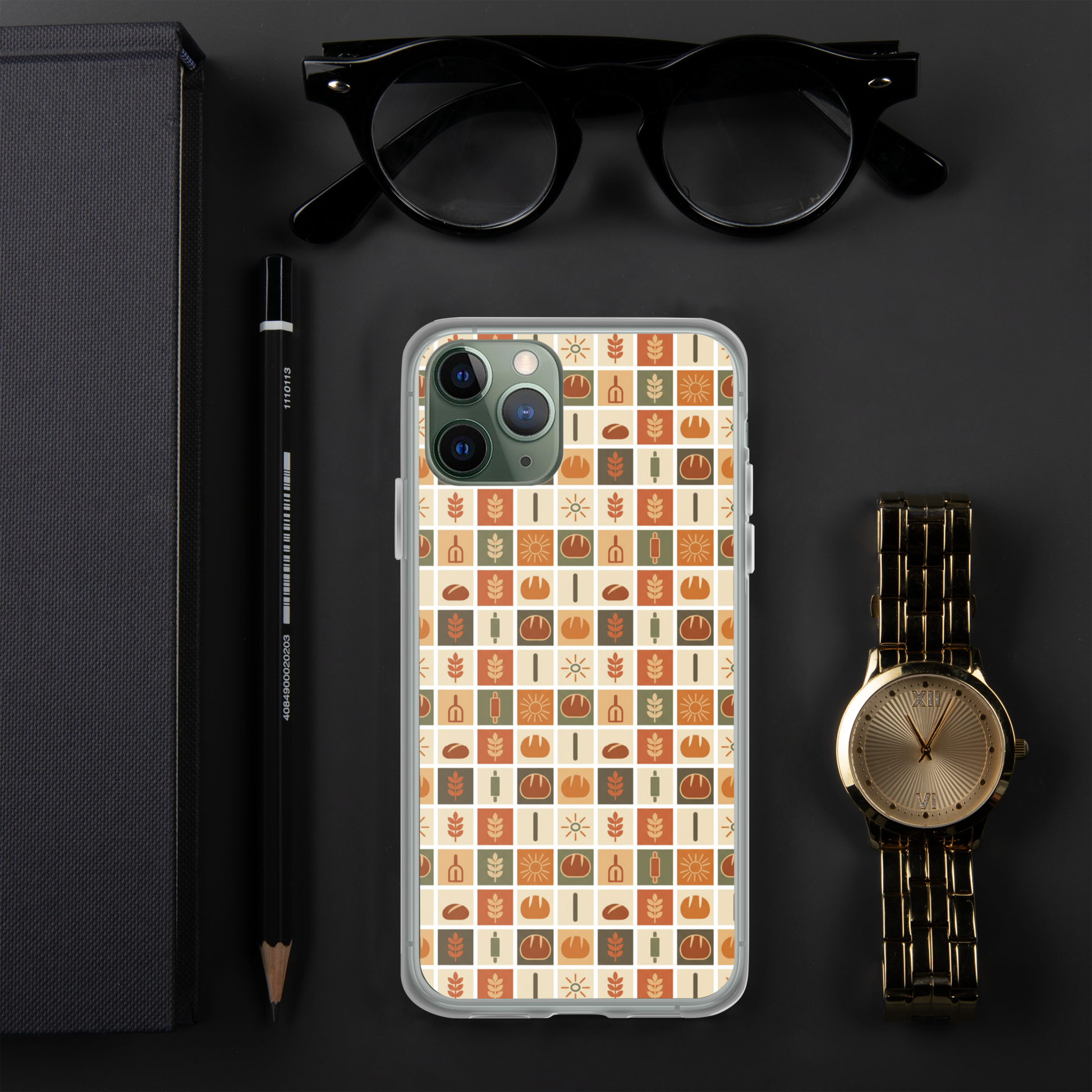 Retro Bread Stamp Clear Case for iPhone® Bags & Accessories > Phone Cases ZomaModa