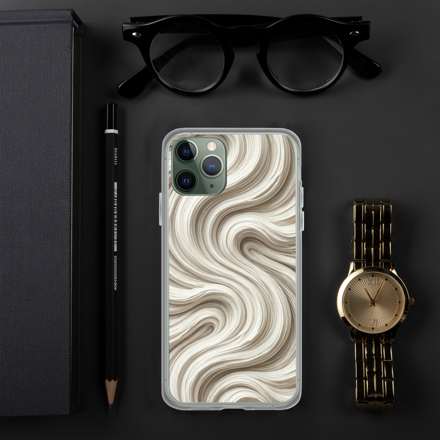 Minimal Flour Swirl Baking Clear Case for iPhone® Bags & Accessories > Phone Cases ZomaModa