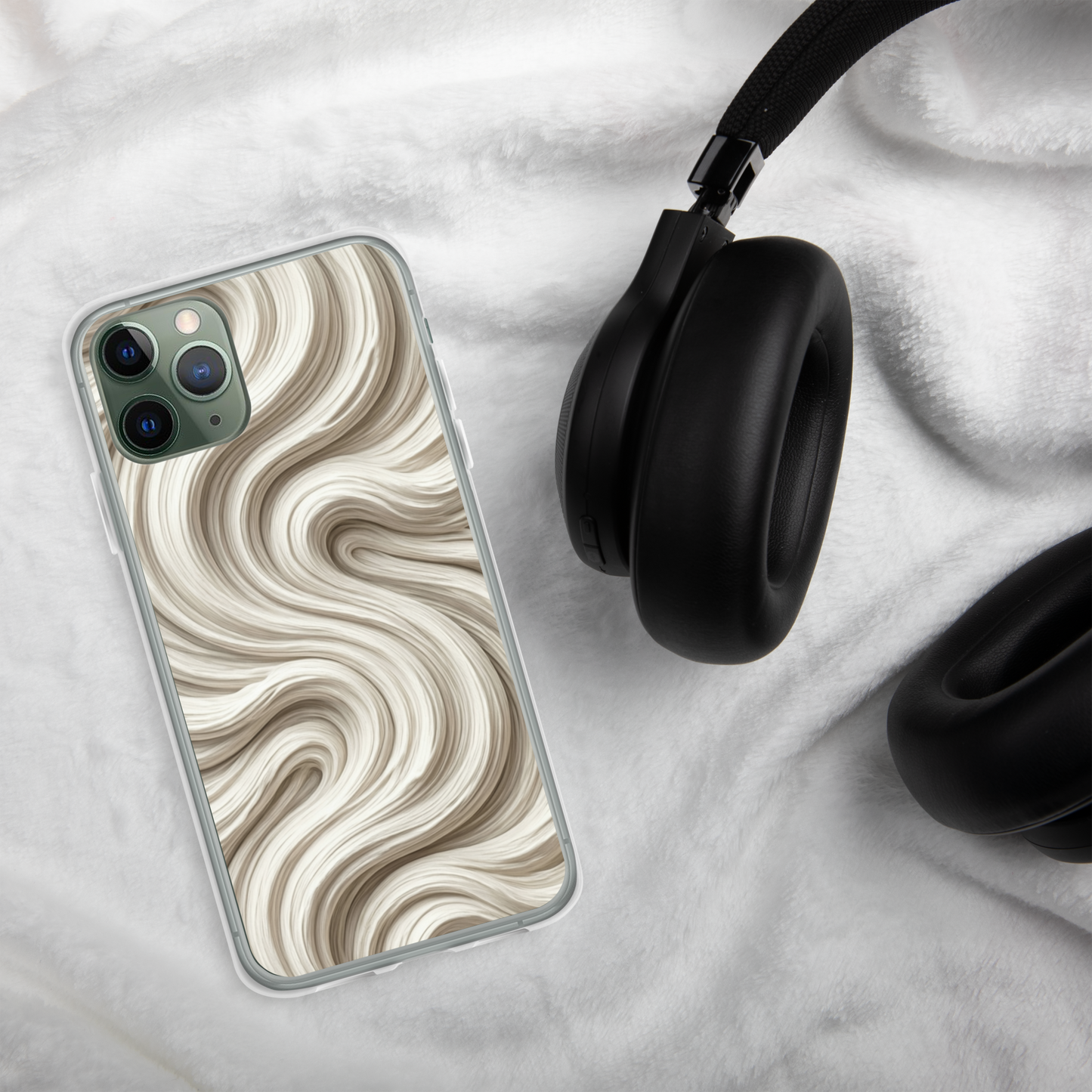 Minimal Flour Swirl Baking Clear Case for iPhone® Bags & Accessories > Phone Cases ZomaModa