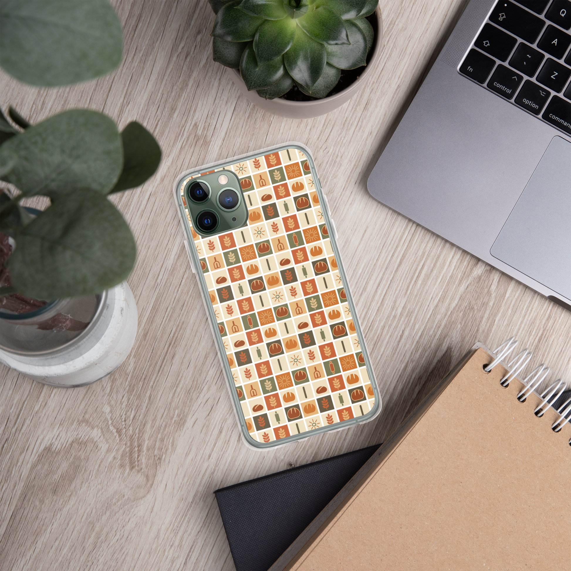 Retro Bread Stamp Clear Case for iPhone® Bags & Accessories > Phone Cases ZomaModa