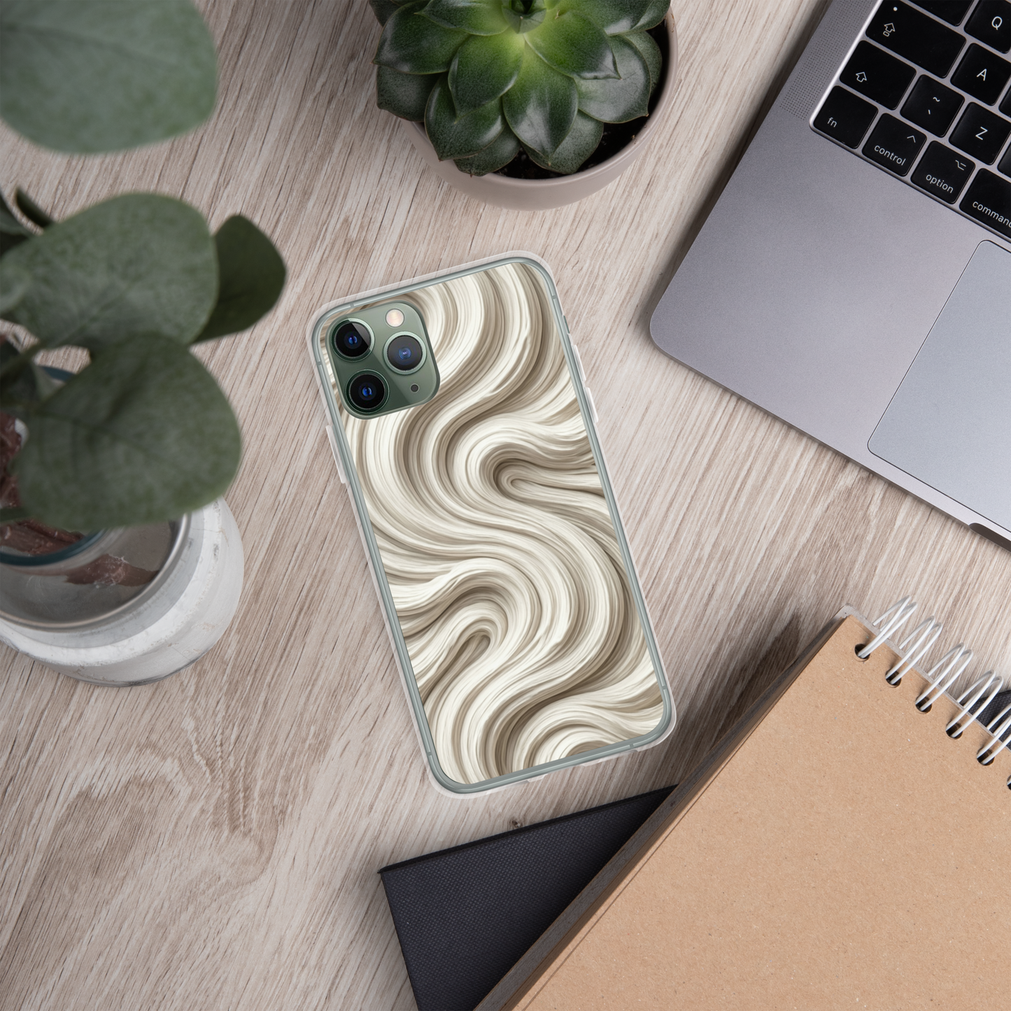 Minimal Flour Swirl Baking Clear Case for iPhone® Bags & Accessories > Phone Cases ZomaModa