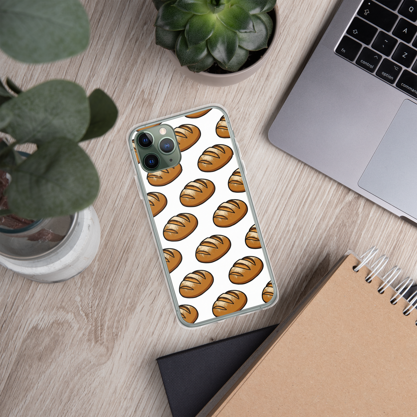 Floating Sourdough Loaves Pattern Clear Case for iPhone® Bags & Accessories > Phone Cases ZomaModa