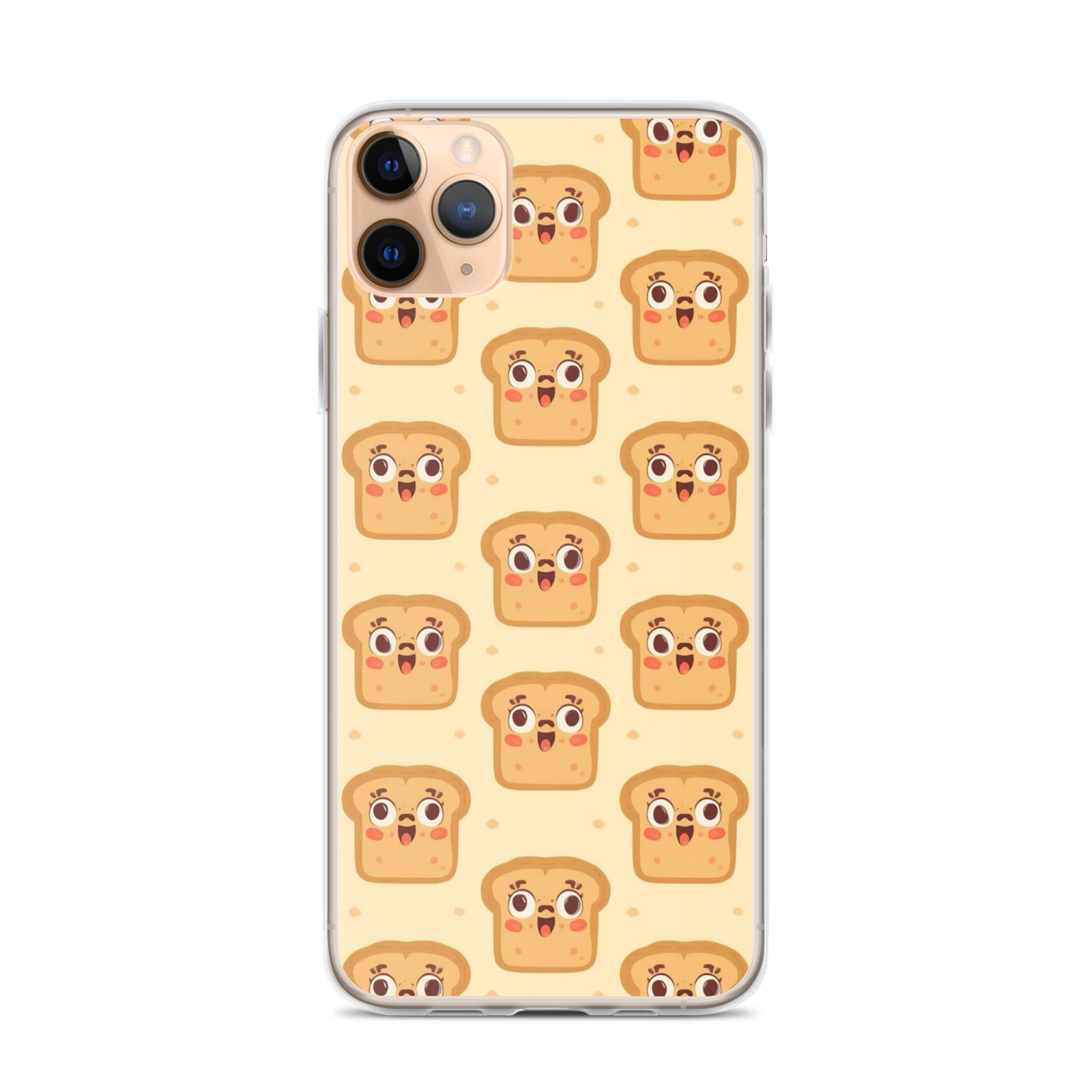Funny Bread Faces Clear Case for iPhone® Bags & Accessories > Phone Cases ZomaModa