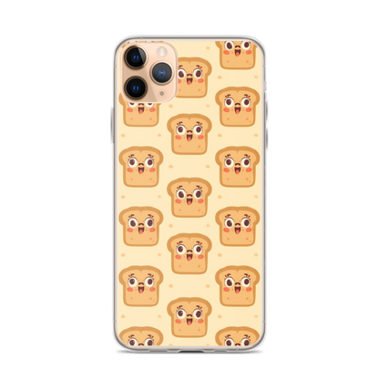 Funny Bread Faces Clear Case for iPhone® Bags & Accessories > Phone Cases ZomaModa