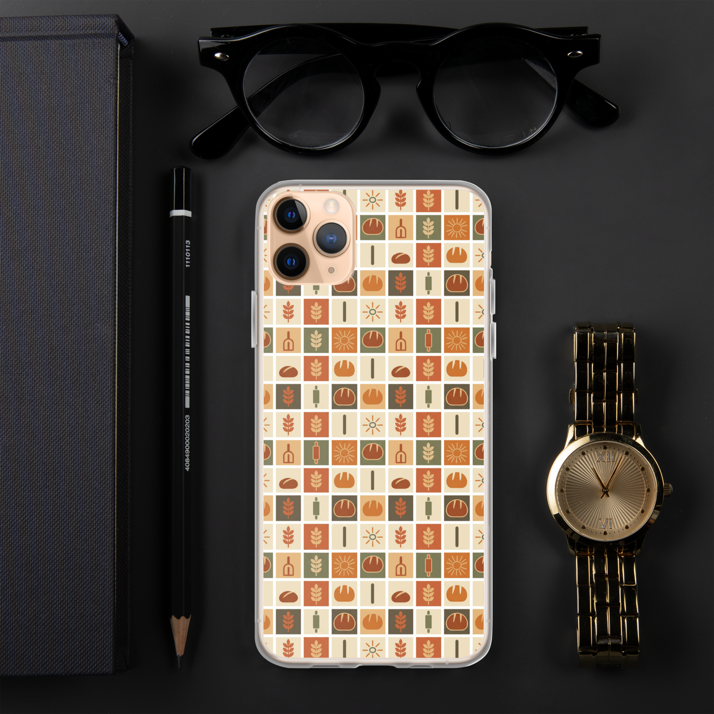 Retro Bread Stamp Clear Case for iPhone® Bags & Accessories > Phone Cases ZomaModa