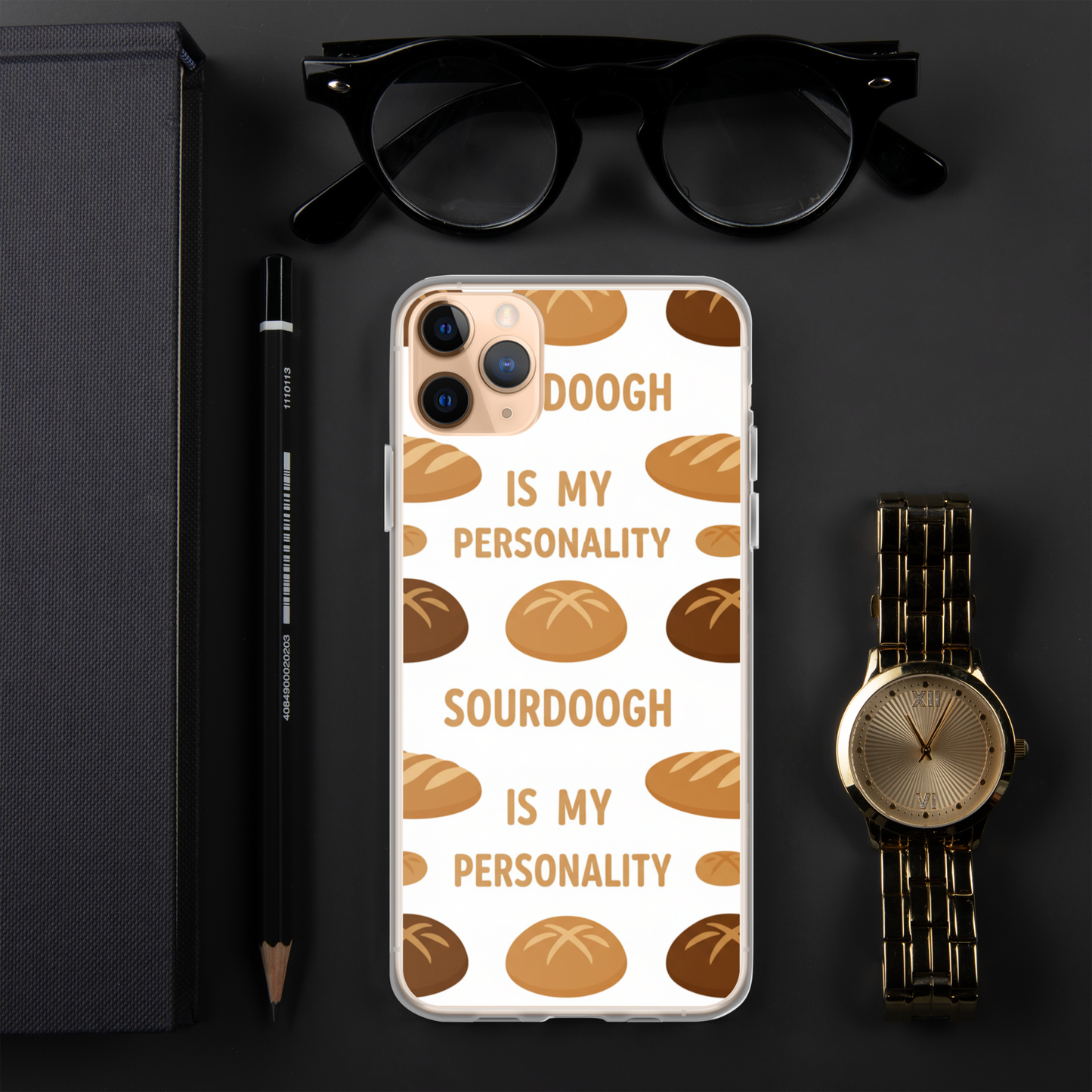 Sourdough Is My Personality Clear Case for iPhone® Bags & Accessories > Phone Cases ZomaModa