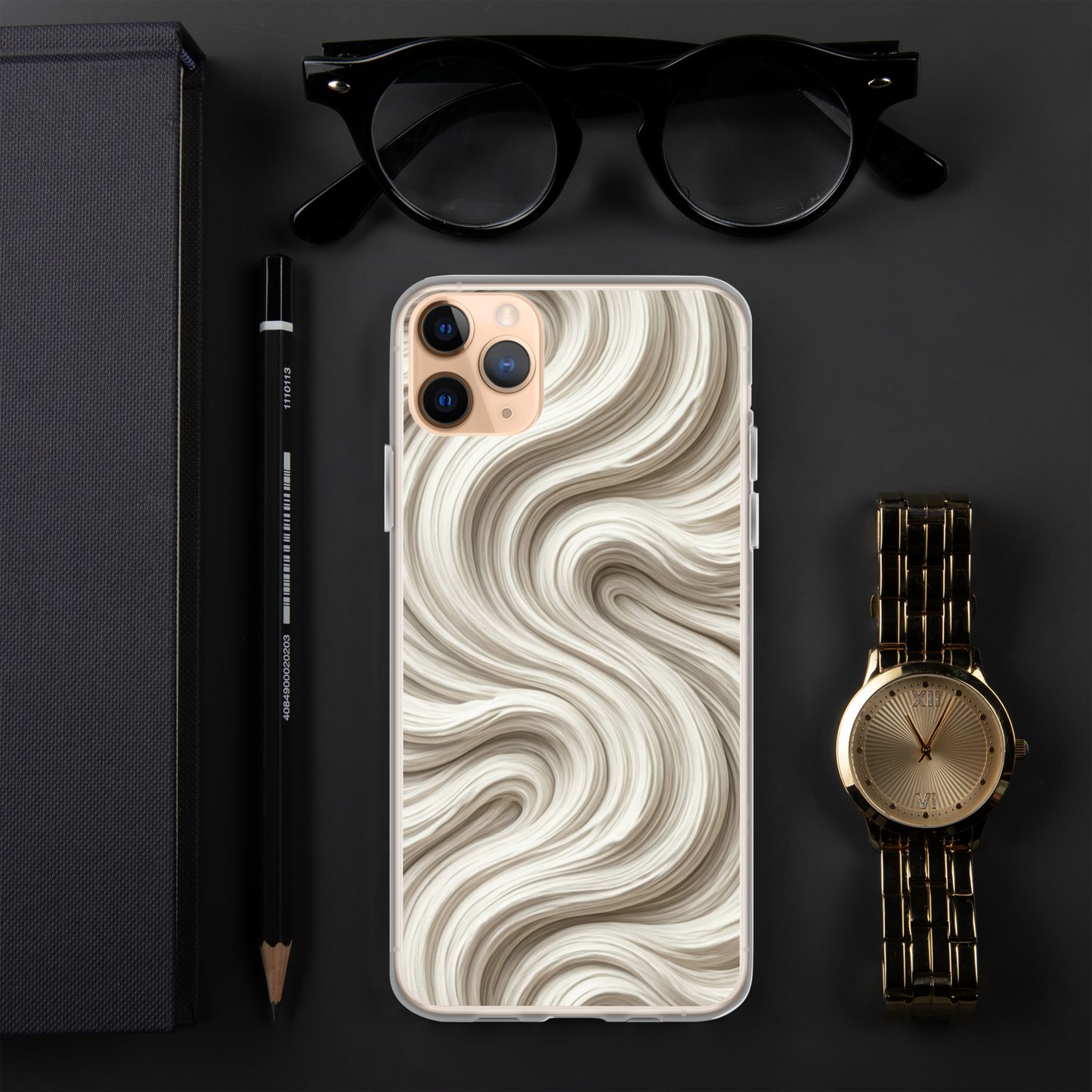 Minimal Flour Swirl Baking Clear Case for iPhone® Bags & Accessories > Phone Cases ZomaModa