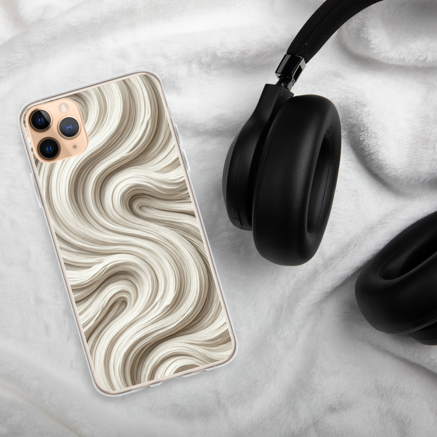 Minimal Flour Swirl Baking Clear Case for iPhone® Bags & Accessories > Phone Cases ZomaModa