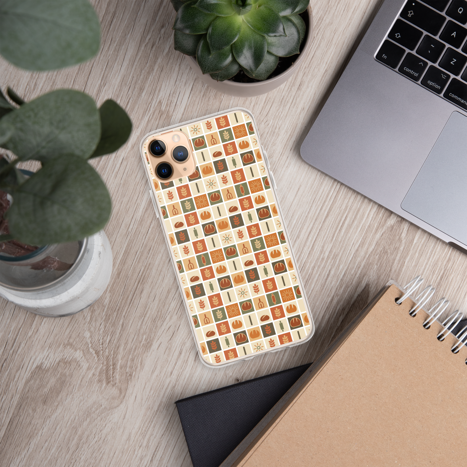 Retro Bread Stamp Clear Case for iPhone® Bags & Accessories > Phone Cases ZomaModa