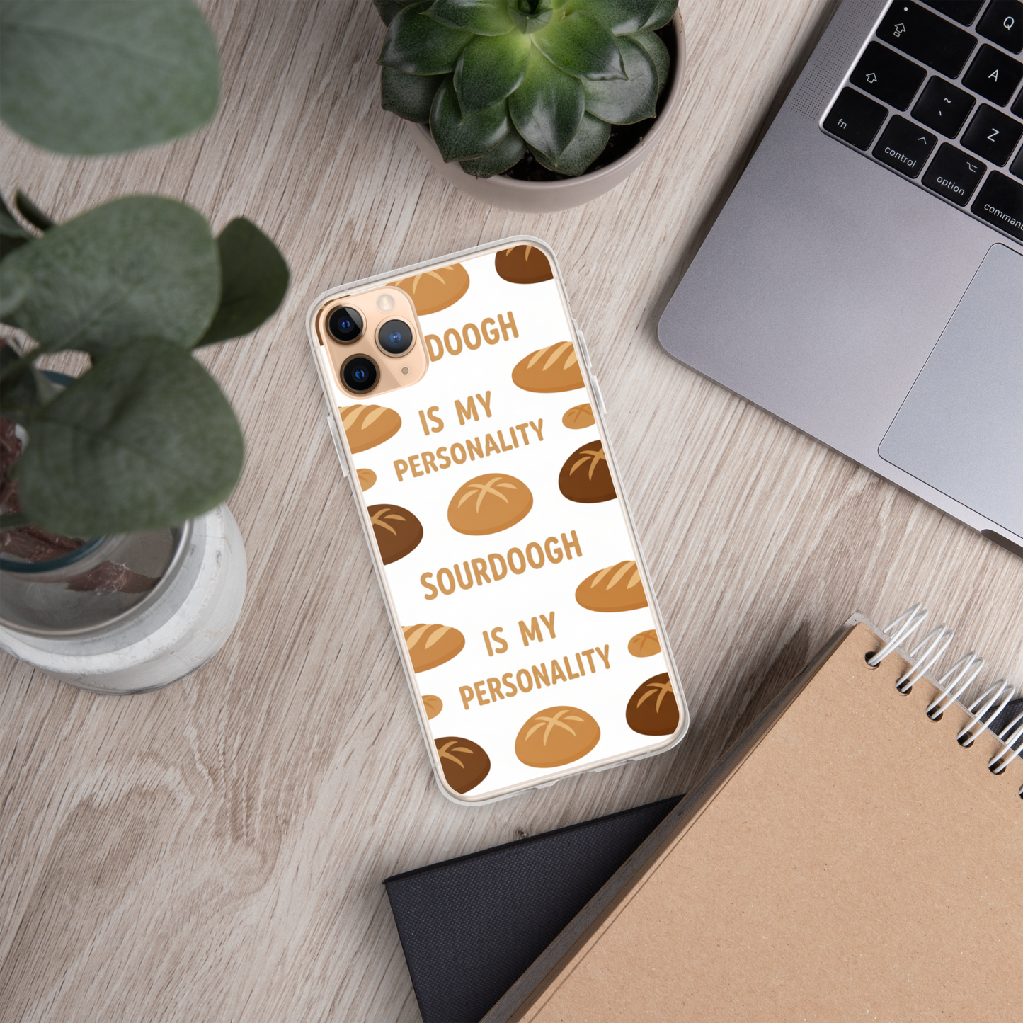 Sourdough Is My Personality Clear Case for iPhone® Bags & Accessories > Phone Cases ZomaModa