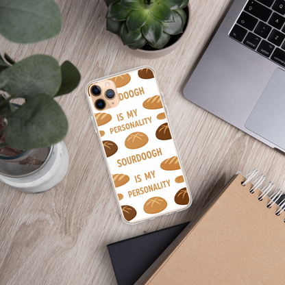 Sourdough Is My Personality Clear Case for iPhone® Bags & Accessories > Phone Cases ZomaModa
