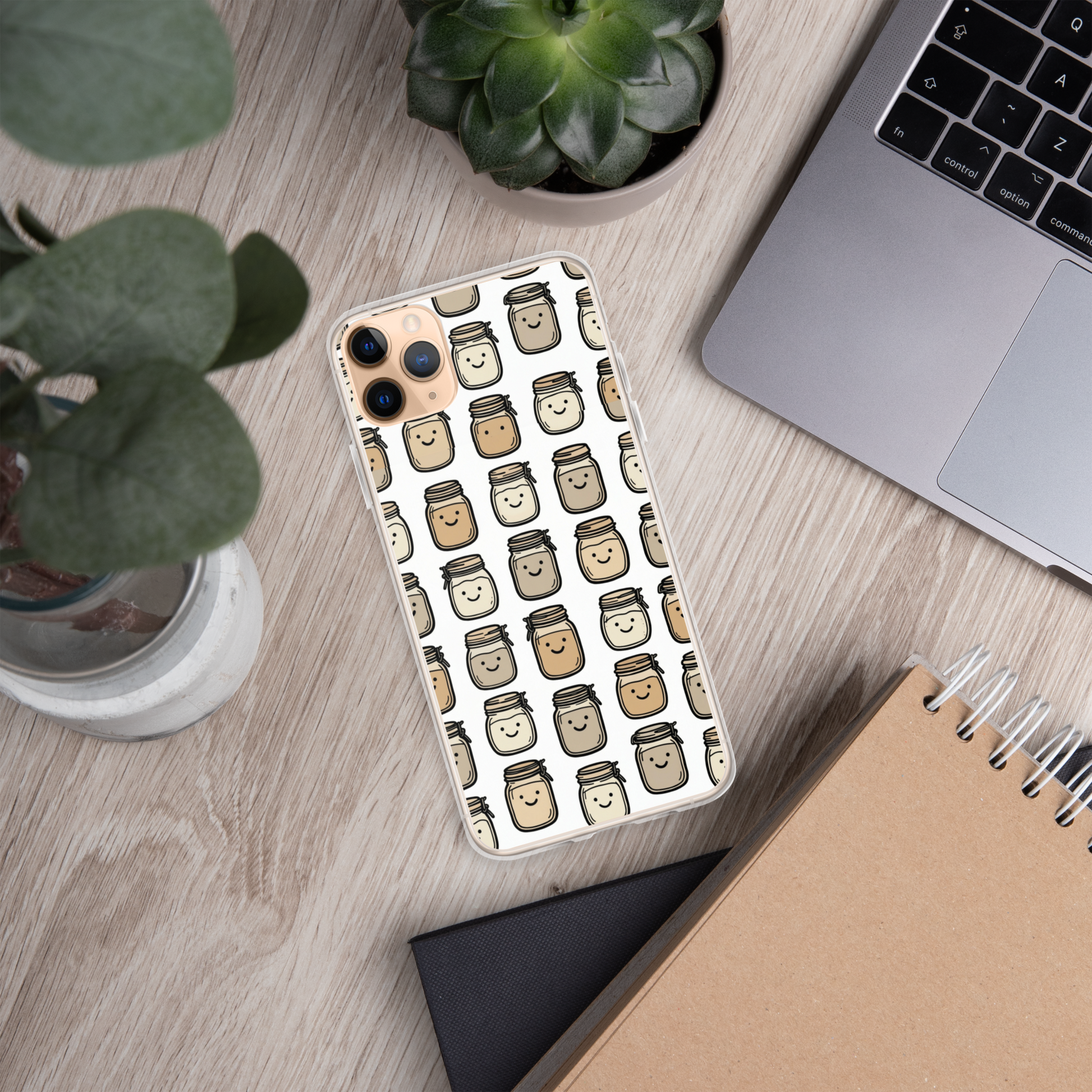 Cute Sourdough Starter Jars Clear Case for iPhone® Bags & Accessories > Phone Cases ZomaModa