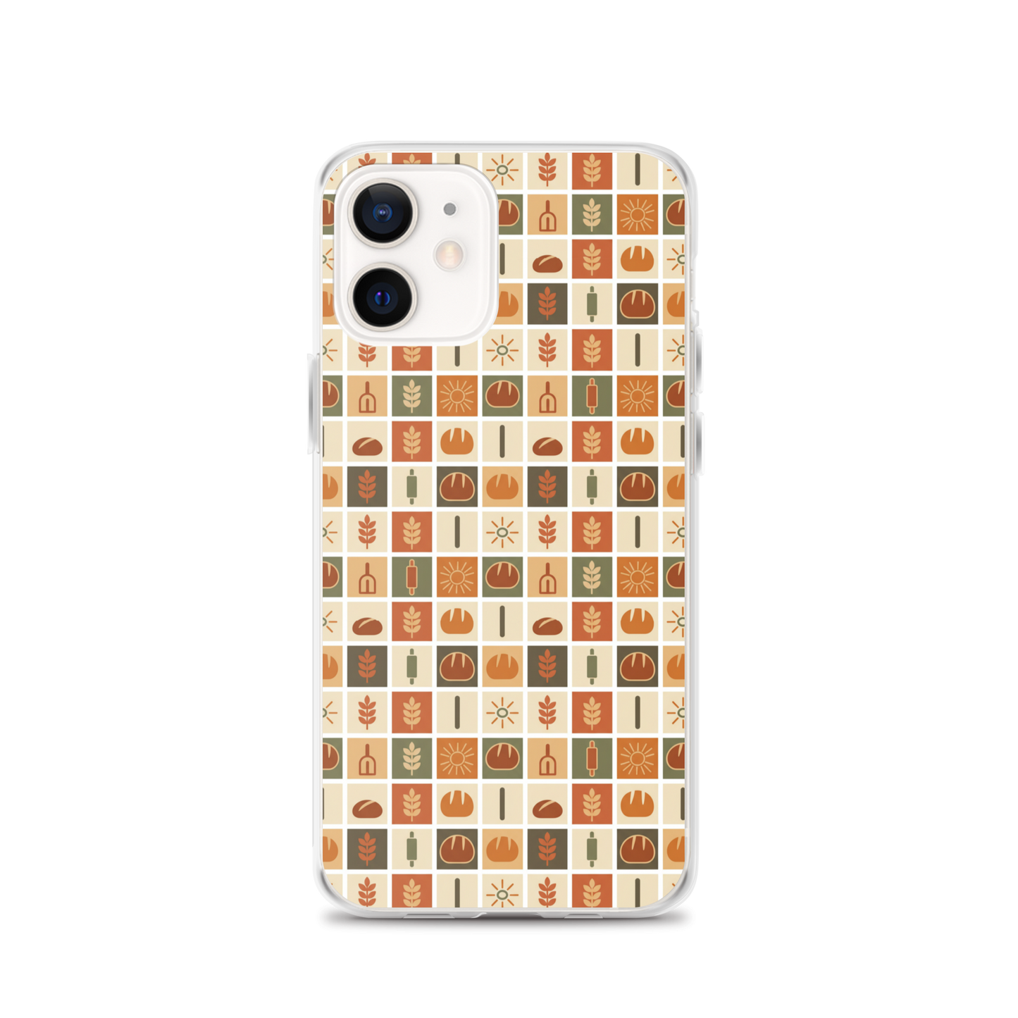 Retro Bread Stamp Clear Case for iPhone® iPhone 12 Bags & Accessories > Phone Cases ZomaModa