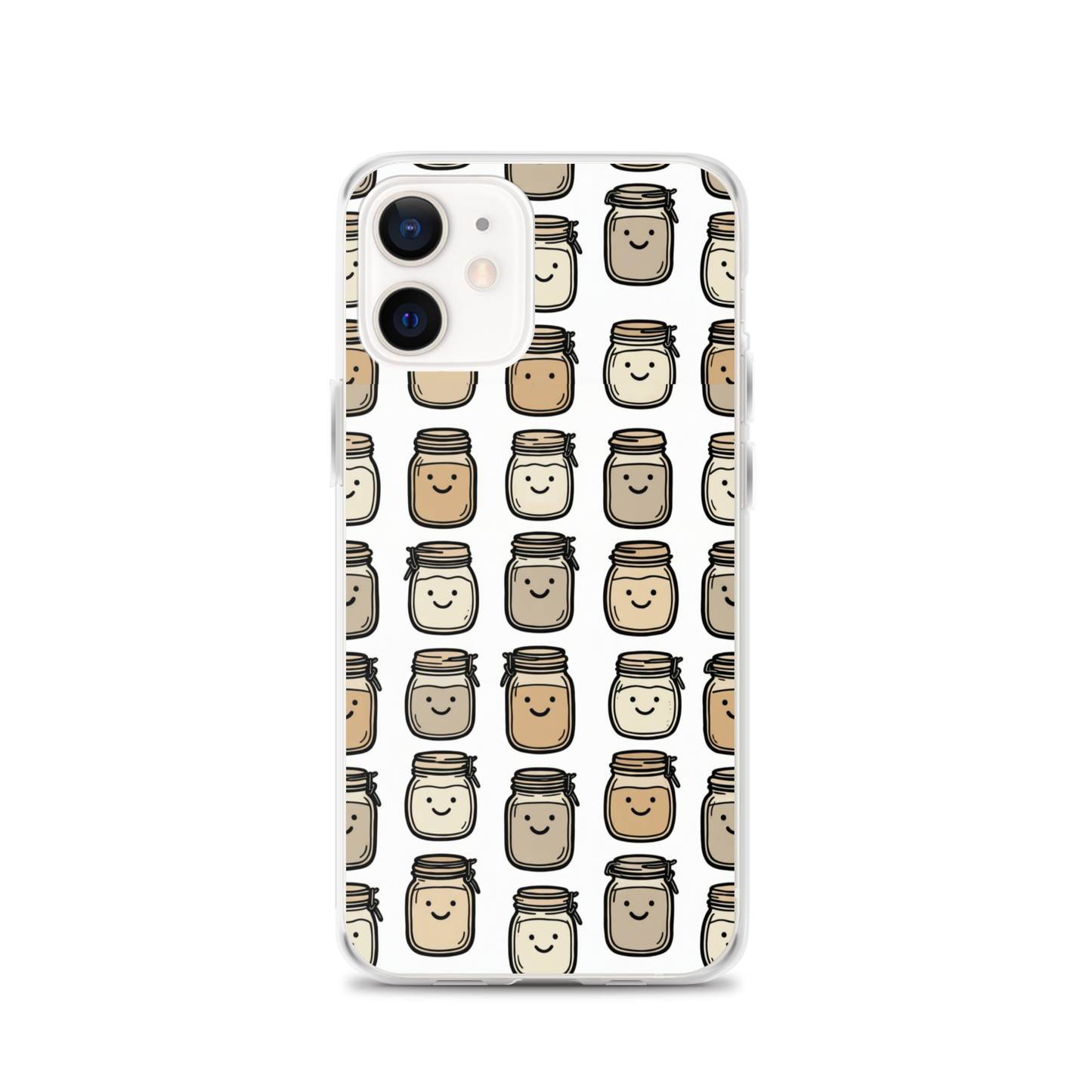 Cute Sourdough Starter Jars Clear Case for iPhone® iPhone 12 Bags & Accessories > Phone Cases ZomaModa