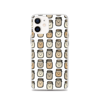 Cute Sourdough Starter Jars Clear Case for iPhone® iPhone 12 Bags & Accessories > Phone Cases ZomaModa