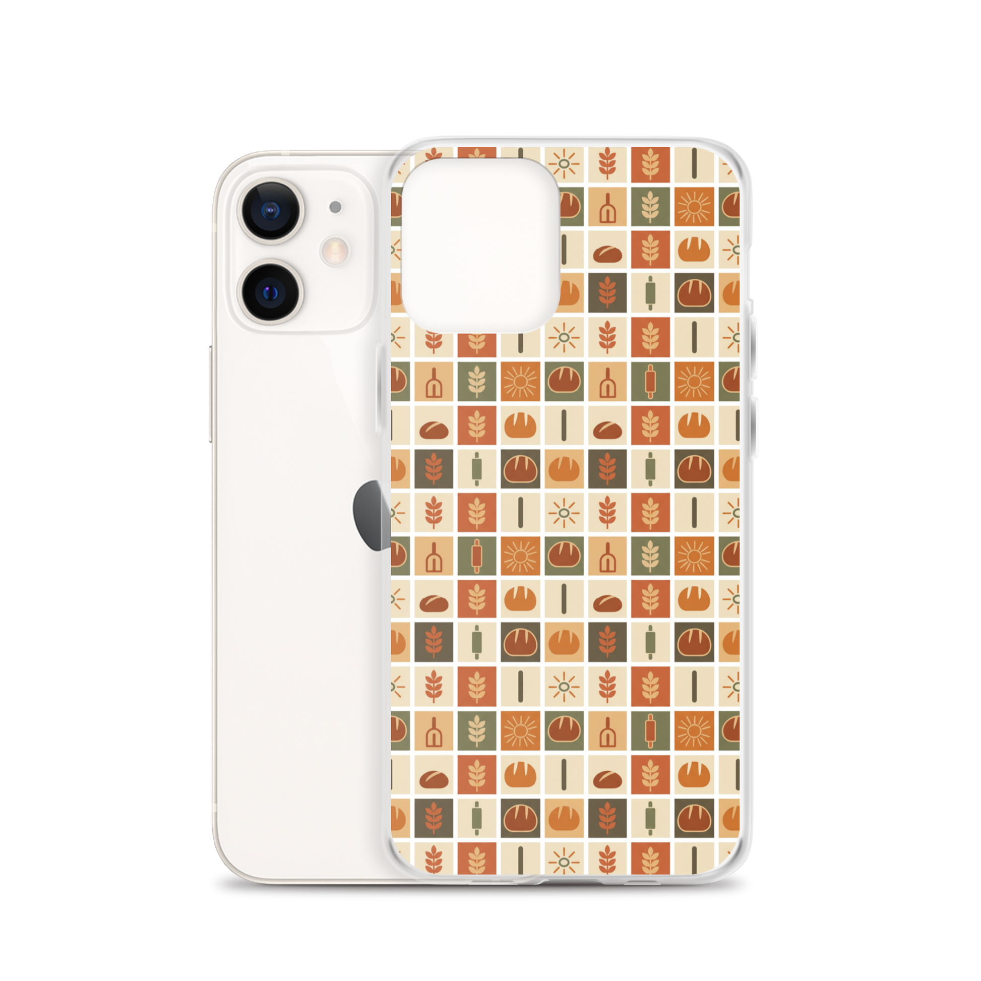 Retro Bread Stamp Clear Case for iPhone® Bags & Accessories > Phone Cases ZomaModa